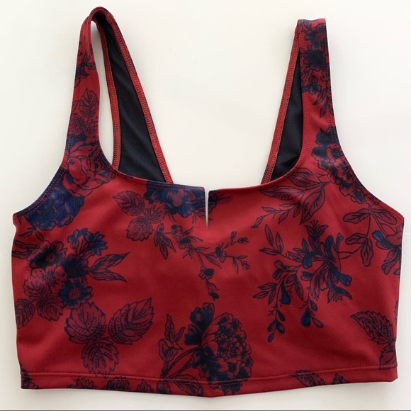 NWOT Free People Ashford Lose Control Burgundy Combo Bra Size Small - Picture 5 of 12